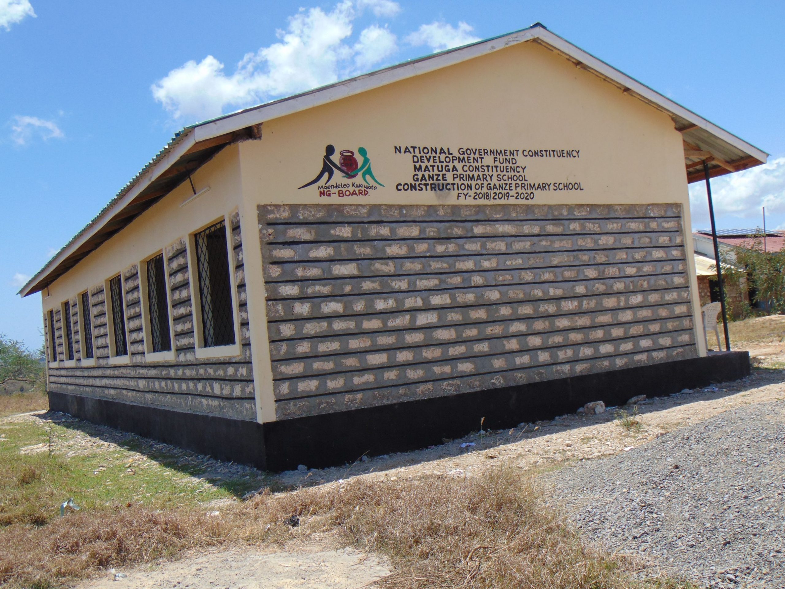 Construction of 2 classroom at Ganze Primary School